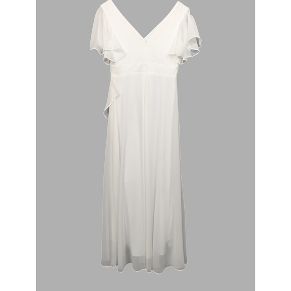 Ever Pretty NWT V-Neck High Low Ruffles Chiffon Dress Size Large - Picture 11 of 16